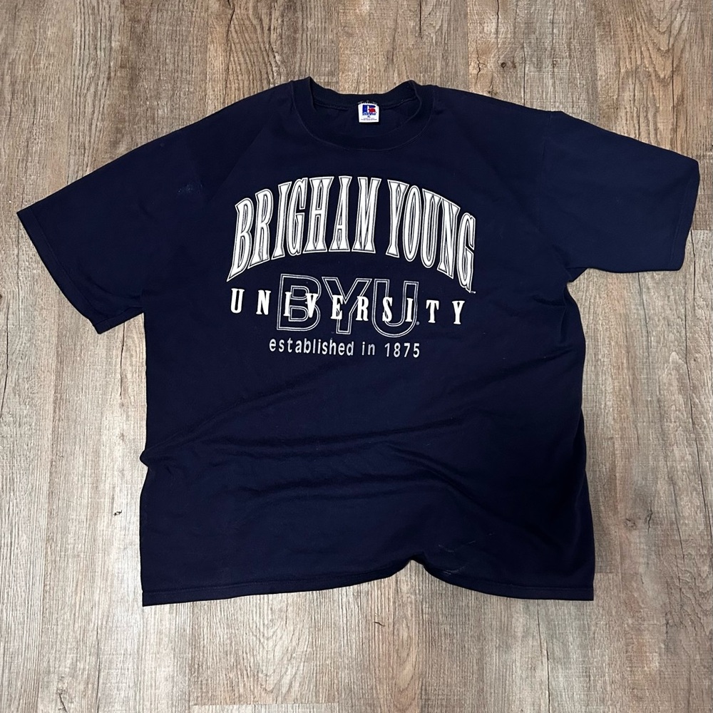 Vintage Navy Brigham Young University T-Shirt